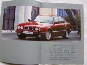 BMW 5er Reihe Modelle 1993 Direktabnehmer Prospekt