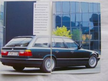 BMW 5er Touring E34 Flyer Prospekt A5 Format