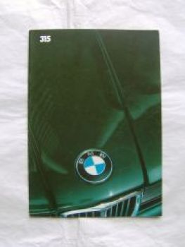 BMW 315 E21 Prospekt März 1982 Rarität