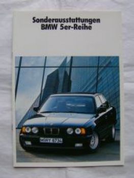 BMW 5er Reihe E34 Sonderausstattungen März 1989