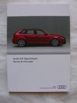 Audi A3 Sportback Typ 8P Mai 2012 Manual de instrucòes