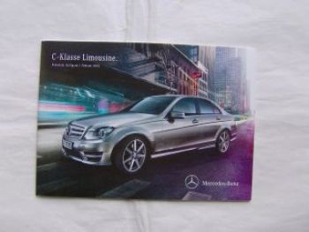 Mercedes Benz C-Klasse Limousine BR204 1.Februar 2013