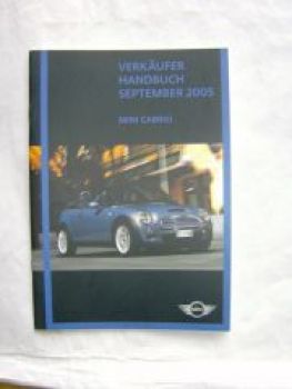 Mini Cabrio Verkäuferhandbuch R52 September 2005