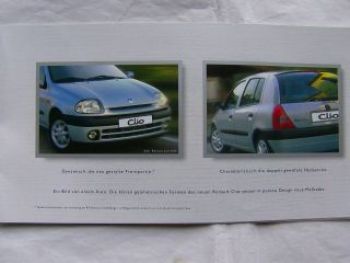 Renault Clio Premiere Willkommen Präsentation Flyer