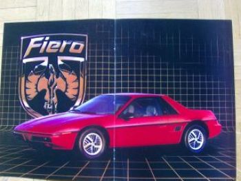 General Motors Pontiac Fiero Prospekt USA