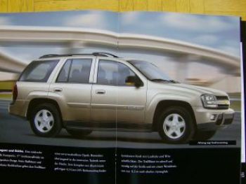 Chevrolet Trail Blazer Prospekt 2004 NEU