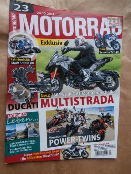 Motorrad 23/2014 BMW S 1000RR, Vergleichstest EBR1190SX vs. Ducati Monster 1200 vs. KTM 1290 Super Duke R,