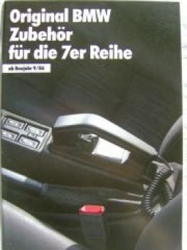 BMW 7er Reihe E32 Original Zubehör September 1987