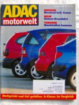 ADAC motorwelt 12/1997 A-Klasse BR168 vs. Golf vs. Xsara