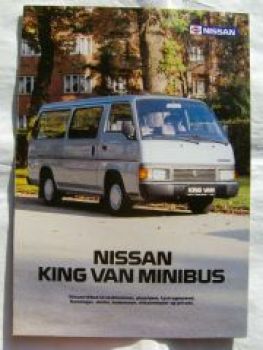 Nissan King Van Minibus Dänemark Prospekt Juni 1992