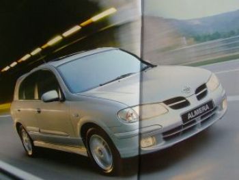 Nissan New Almera UK Prospekt Brochure Februar 2000