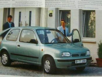 Nissan Micra Oktober 1992 Prospekt Rarität