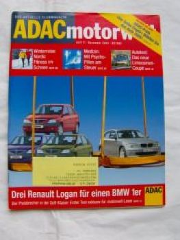 ADAC motorwelt 11/2004 A3 Sportback, C2,Fiat Panda,