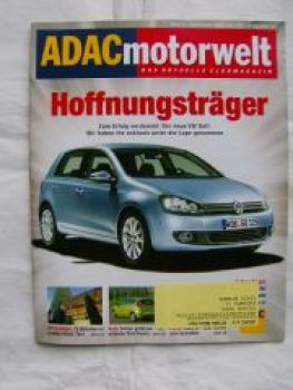 ADAC motorwelt 9/2008 Ford Fiesta, VW Golf VI,