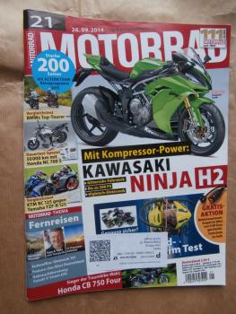 Motorrad 21/2014 BMW R1200RT vs. K 1600GT Sport, Harley-Davidson Road Glide Special, KTM RC125 vs. YZF-R 125,