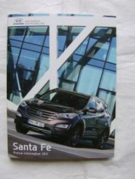 Hyundai Santa Fe Pressemappe 2012 Rarität