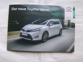 Toyota Verso Pressemappe Januar 2013