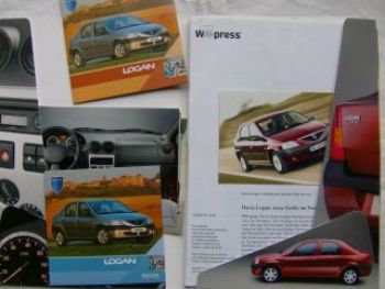Dacia Logan Pressemappe April 2005 + 2CD"s
