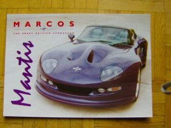 Marcos Mantis the great british Sportscar Prospekt Rarität NEU