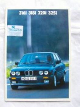 BMW 316i 318i 320i 325i E30 Limousine September 1987