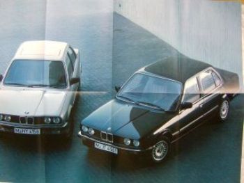 BMW 316 318i 320i 323i E30 2-Türer 4-türer Poster März 1983