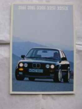 BMW 316i 318i 320i 325i 325iX E30 September 1988