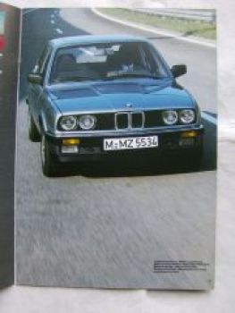 BMW 324d E30 Prospekt März 1986 Rarität