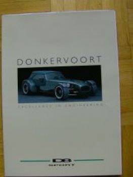 Donkervoort D8 Sport Prospekt +Preisliste