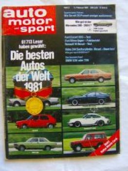 ams 3/1981 500SE W126,924 Carrera,911 Turbo,Mercedes G