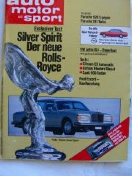 ams 9/1981 Rolls-Royce Silver Spirit, Porsche 928S vs. 911 Turbo