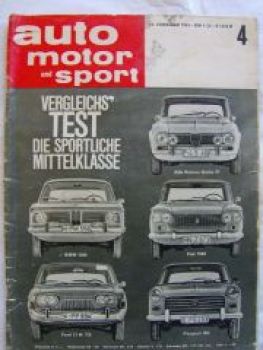 ams 4/1963 Vergleichstest BMW 1500 vs. Ford 17M TS