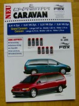 Chrysler Fox Grand Caravan LE Prospekt NEU 9/1996