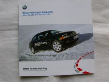 BMW 3er E46 Limousine in Lappland Winter-Training