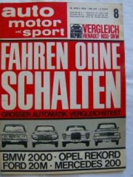 auto motor & sport 8/1966