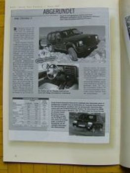 Jeep Pressespiegel der neue Cherokee 5/1997 Prospekt