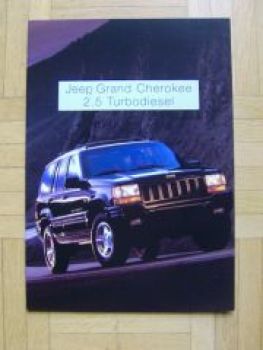 Jeep Grand Cherokee 2.5 Turbodiesel 6/1996 Prospekt NEU