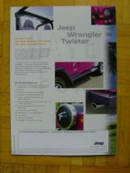 Jeep Wrangler Twister Propekt Rarität NEU 6/1997
