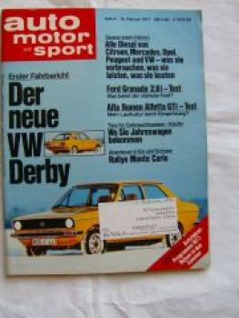 ams 4/1977 VW Derby, Ford Granada 2.8i, Alfetta GTi,