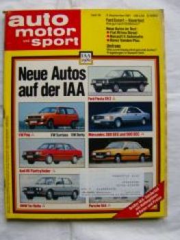 ams 18/1981 Ford Escort Dauertest,Ritmo Diesel,R5 Automatic,