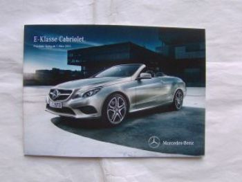 Mercedes Benz E-Klasse Cabriolet 7.März 2013 Facelift