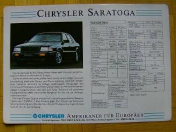Chrysler Saratoga Prospekt 3.0V6 +2.5Turbo 2seiter
