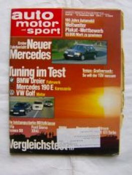 ams 25/1984 Alfa Romeo 90 vs. Sierra XR4i vs. 525i E28,