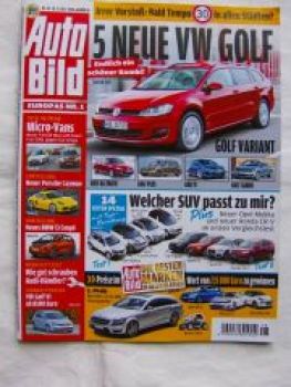Auto Bild 48/2012 Ford B-Max vs. Kia Venga vs. Fiat 500L