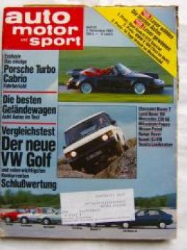 ams 22/1983 Golf vs. Escort vs. Kadett vs. Ritmo vs. R11 vs. Alf