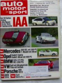 ams 18/1985 BMW 324d E30, BMW K75, Alfa Romeo 75 V6,