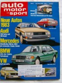 ams 2/1983 Opel Corsa A 1.2S,Scirocco GTi,Fiat Uno,