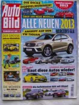 Auto Bild 52/2012 Benttley Postauto,Audi Q5 vs. GLK vs. X3 F25,