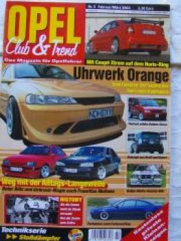 Opel Club & Trend 2/2003 Manat A GTE,Calibra, Kadett D Caravan,