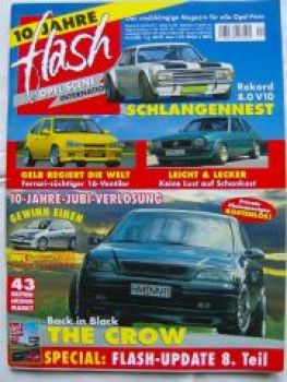 Opel Scene flash 1/2002 10 Jahre, Rekord 8.0V10,Ascona