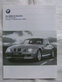 BMW Z3 1.8-2.8 +M Roadster,Z3 coupè 2.8 +M 9/1998